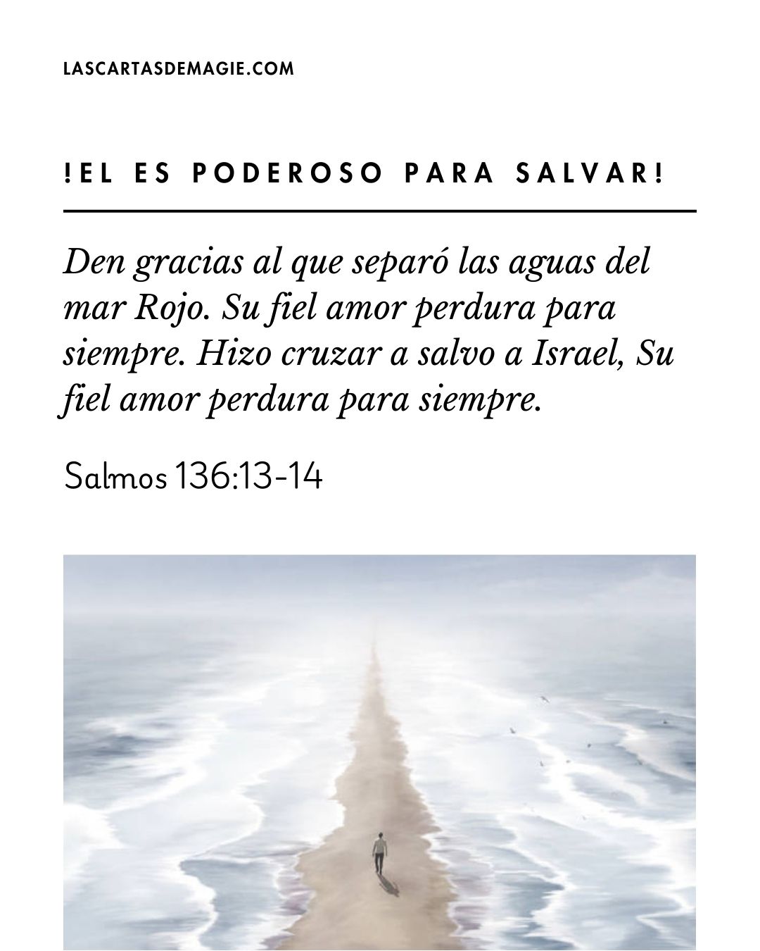 Yo soy el Señor que todavía divide el mar - Las Cartas de Magie