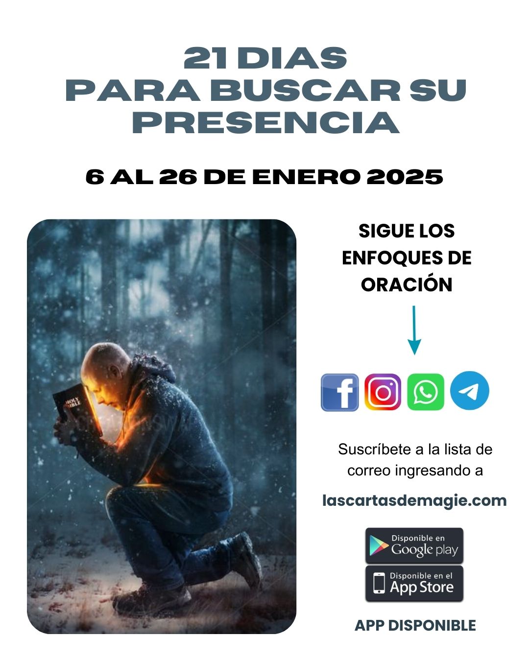 !Únete! 21 días buscando Su presencia - Las Cartas de Magie