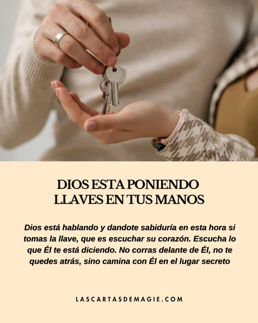 Dios está poniendo llaves en tus manos - Las Cartas de Magie