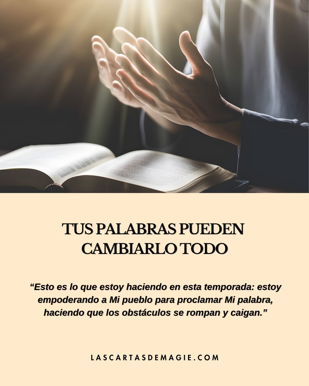Tus palabras pueden cambiarlo todo - Las Cartas de Magie