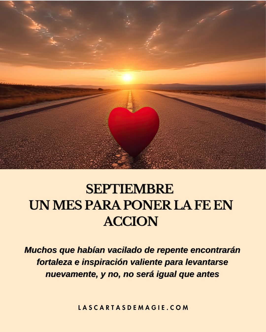 Septiembre un mes para poner la fe en acción - Las Cartas de Magie