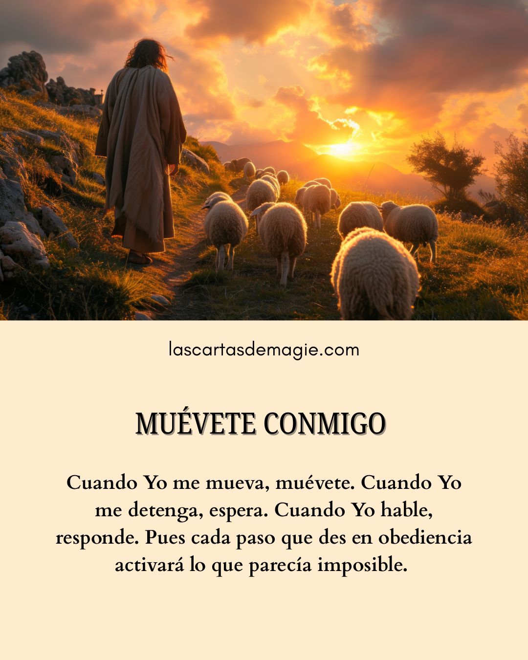 Muévete Conmigo, pues lo viejo no puede contener lo que estoy liberando - Las Cartas de Magie