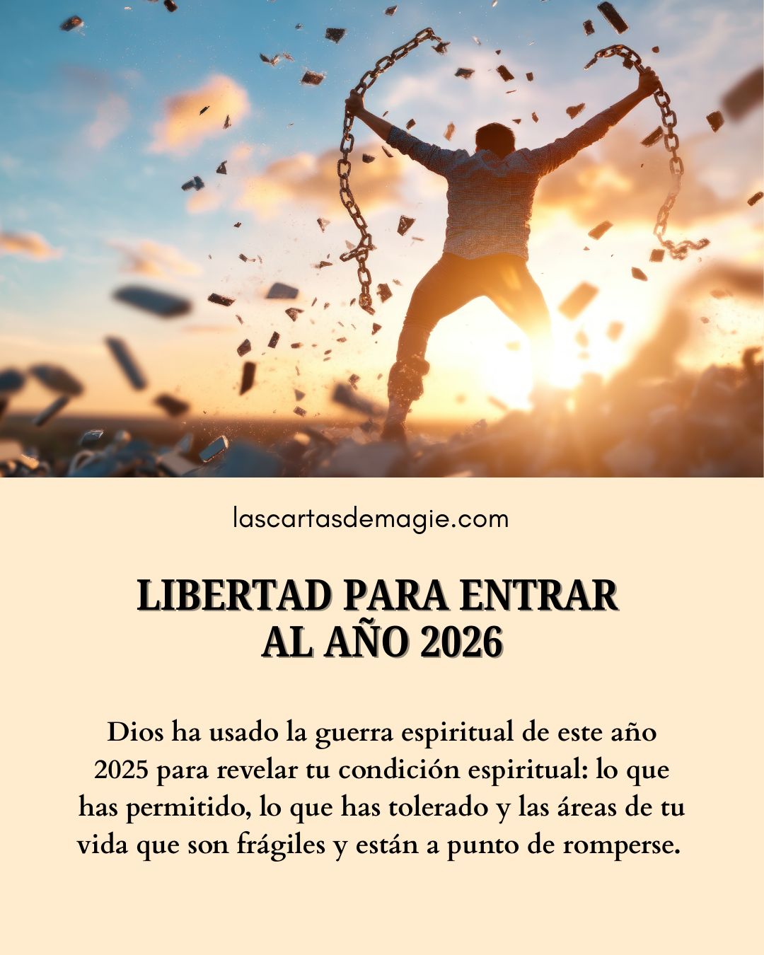 Libertad para entrar al año 2026 – Las Cartas de Magie, image size:1080x1350