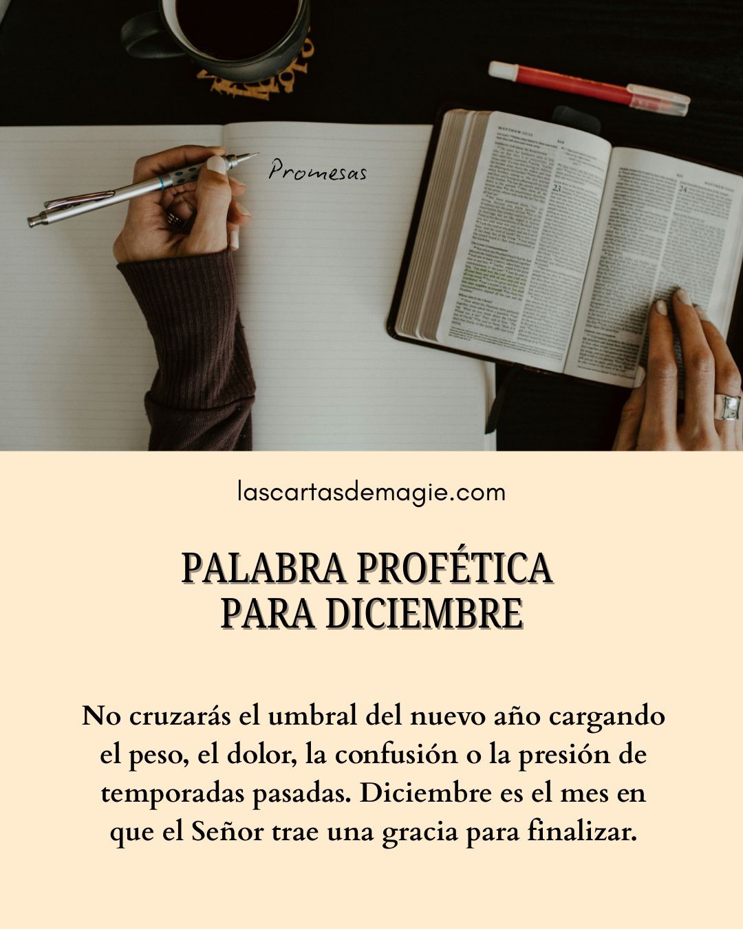 Palabra profética para diciembre - Las Cartas de Magie