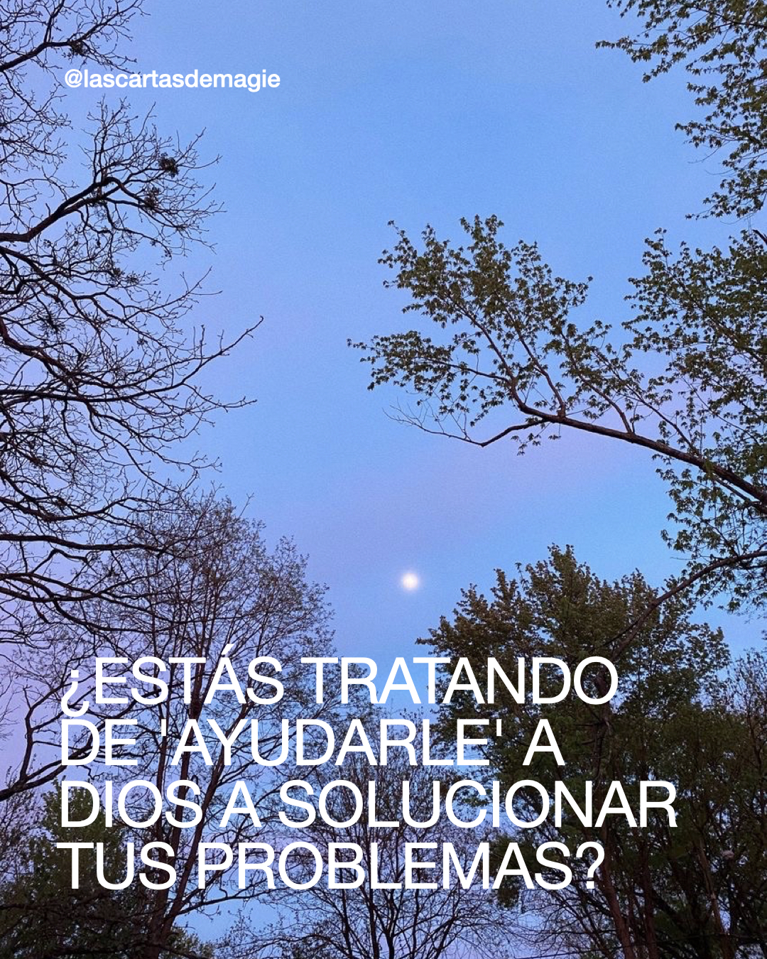 ¿Estás tratando de ‘ayudarle’ a Dios a solucionar tus problemas? - Las Cartas de Magie
