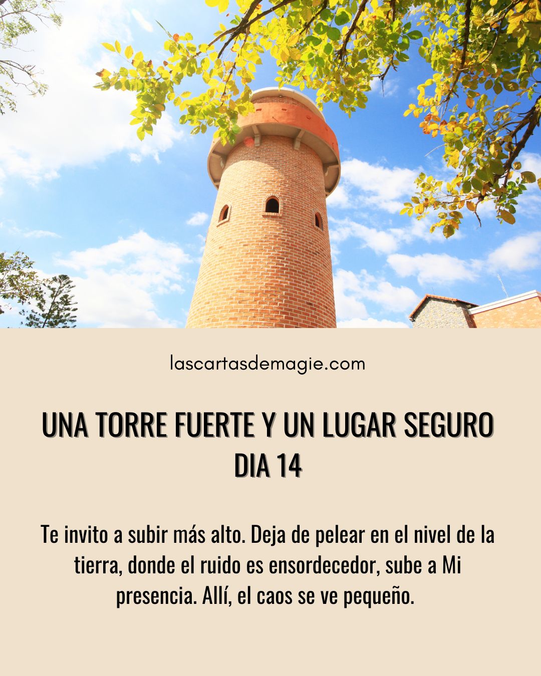 Una torre fuerte y un lugar seguro – Día 14 - Las Cartas de Magie