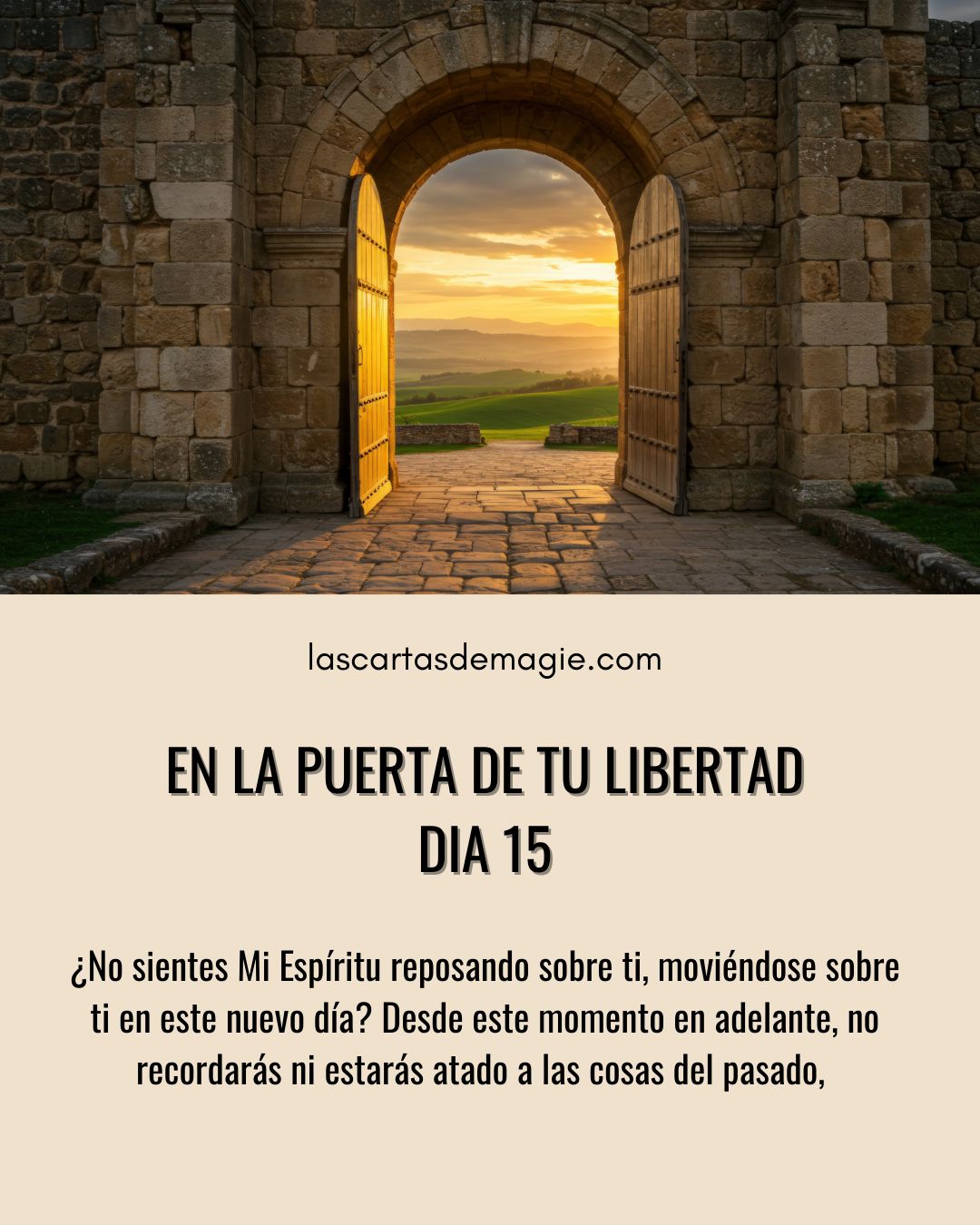 En la puerta de tu libertad – Día 15 - Las Cartas de Magie