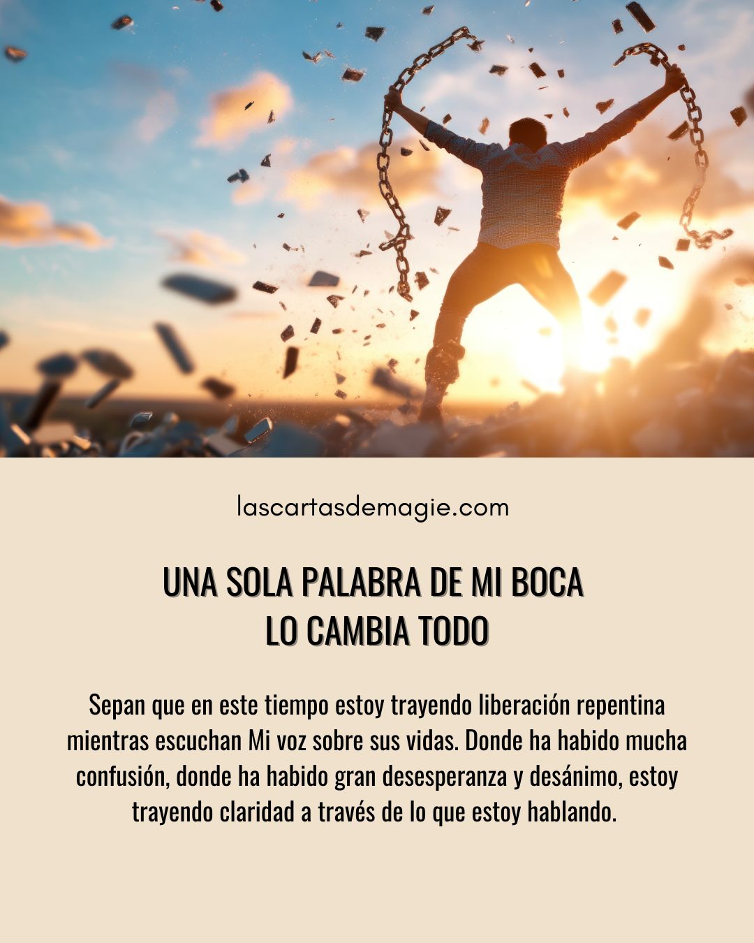Una sola palabra de mi boca lo cambia todo - Las Cartas de Magie