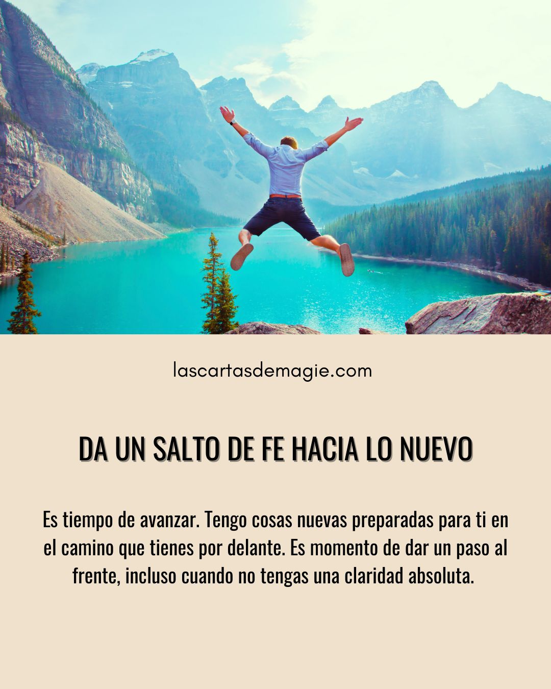 Da un salto de fe hacia lo nuevo - Las Cartas de Magie