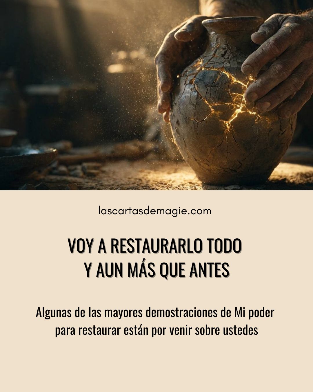 Voy a restaurarlo todo y aun más que antes - Las Cartas de Magie