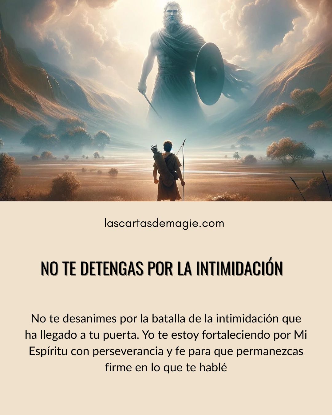 No te detengas por la intimidación - Las Cartas de Magie