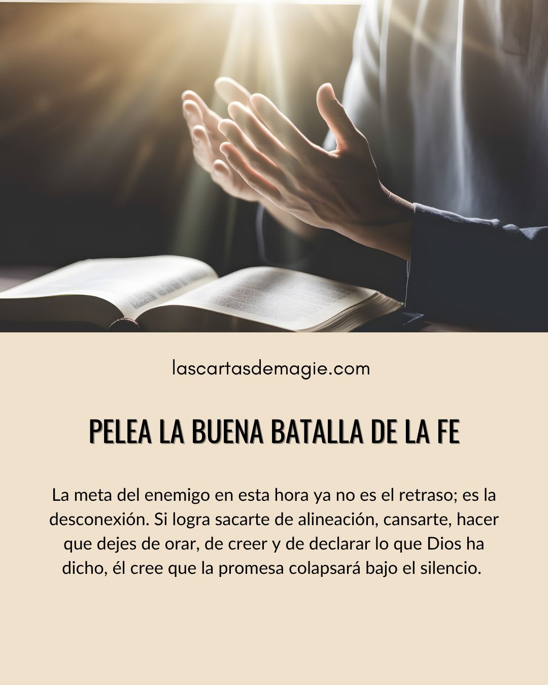 Pelea la buena batalla de la fe - Las Cartas de Magie