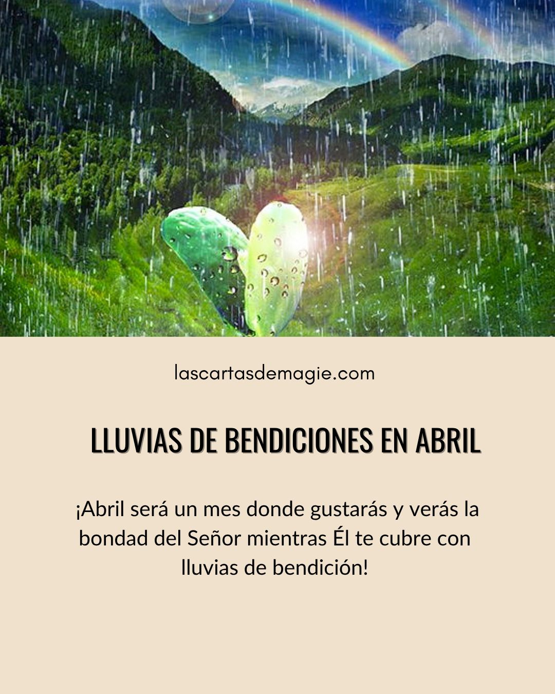 Lluvia de bendiciones en abril - Las Cartas de Magie