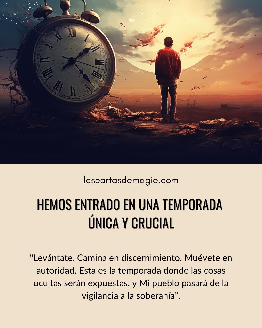 Hemos entrado en una temporada única y crucial - Las Cartas de Magie
