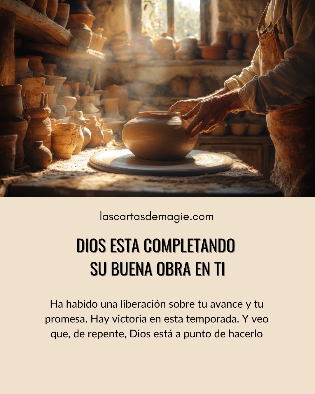 Dios está completando su buena obra en ti - Las Cartas de Magie