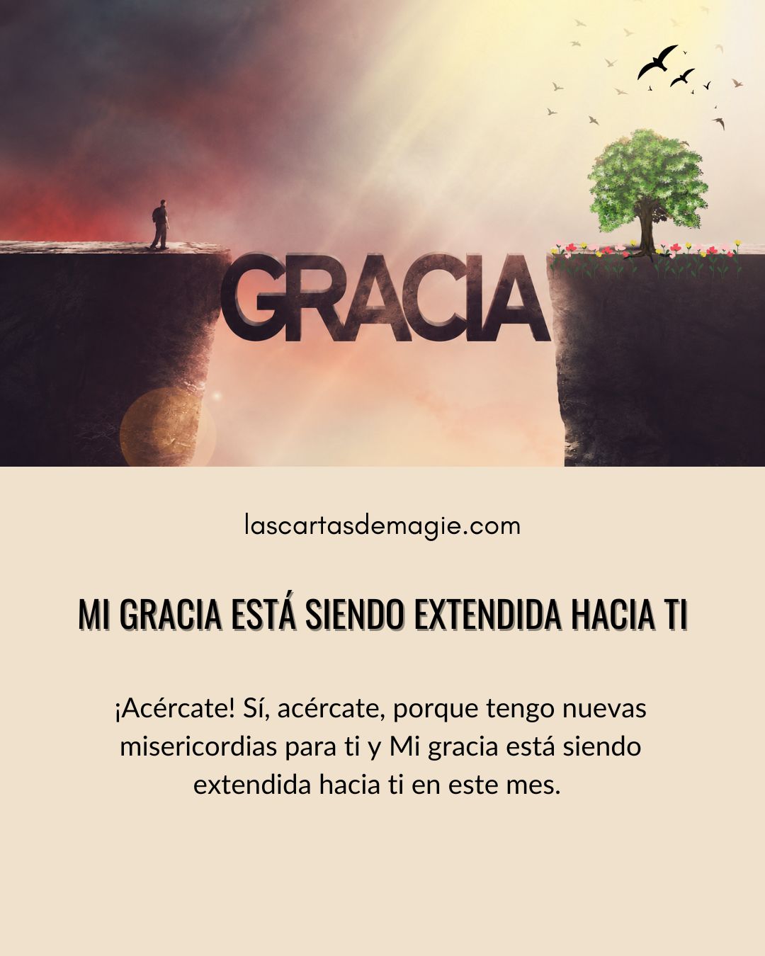 Mi gracia está siendo extendida hacia ti - Las Cartas de Magie