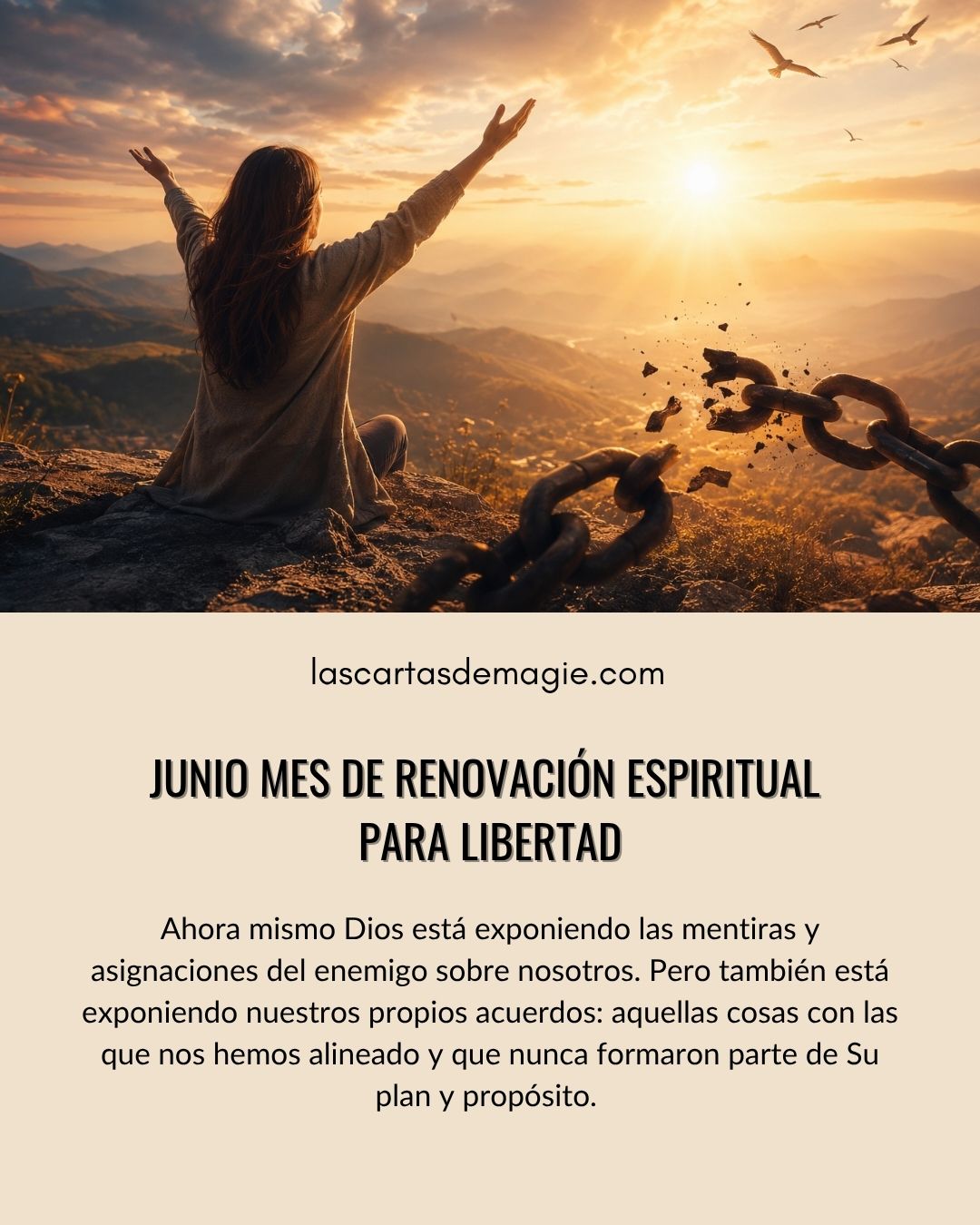 Junio mes de renovación espiritual para libertad - Las Cartas de Magie