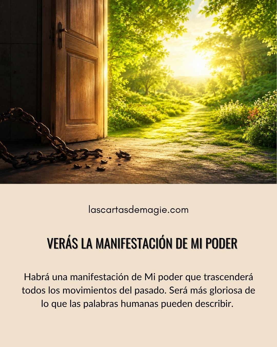 Verás la manifestación de mi poder - Las Cartas de Magie