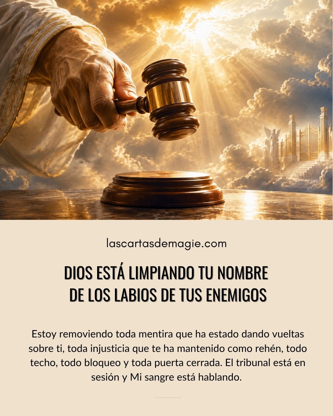 Dios está limpiando tu nombre de los labios de tus enemigos - Las Cartas de Magie