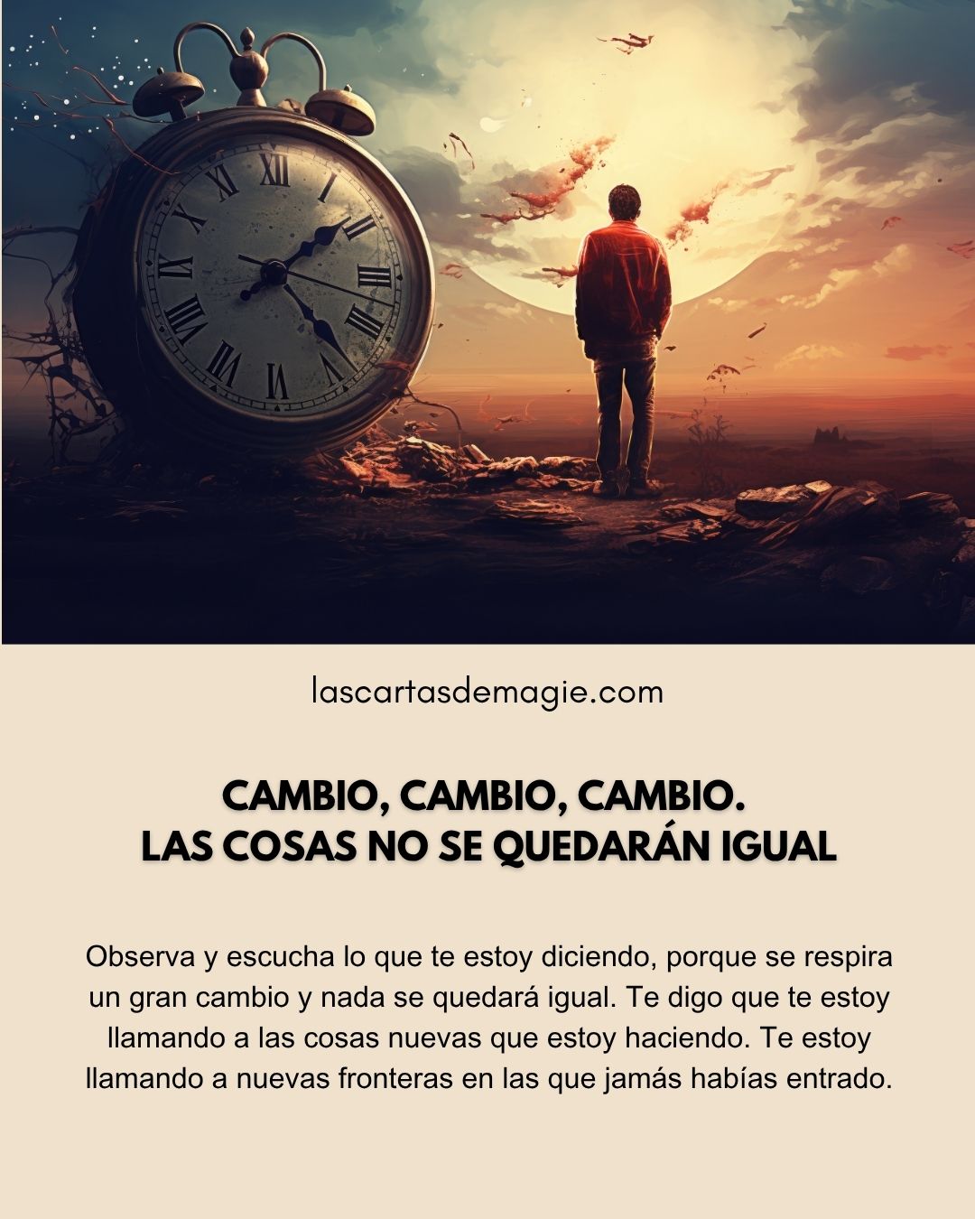 Cambio, cambio, cambio las cosas no se quedarán igual - Las Cartas de Magie