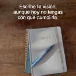 Escribe la visión, aunque hoy no tengas con qué cumplirla. - Las Cartas de Magie