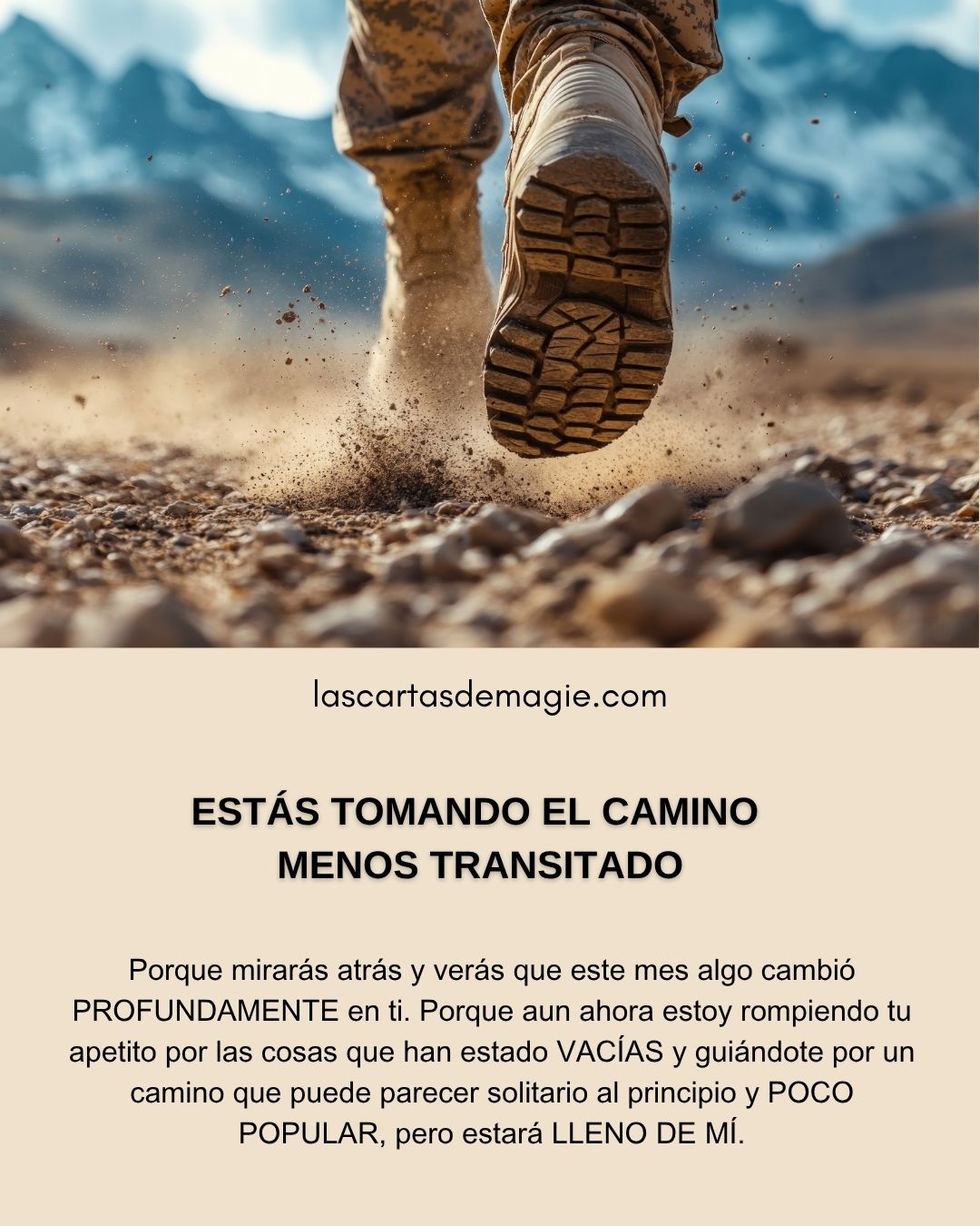 Estás tomando el camino menos transitado - Las Cartas de Magie
