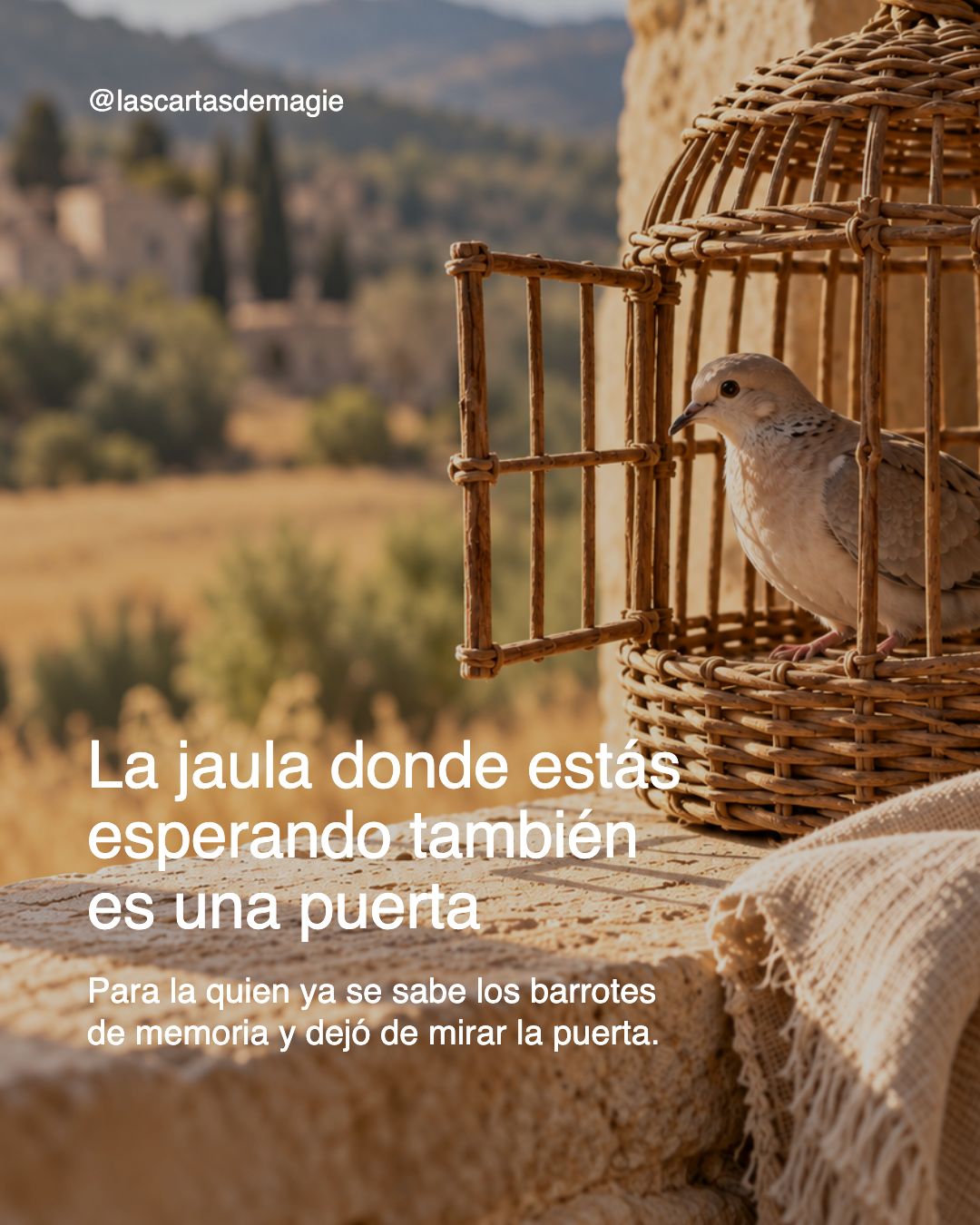 La jaula donde estás esperando también es una puerta - Las Cartas de Magie
